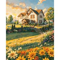 ราคา SDOYUNO ภาพวาดตกแต่งโดยตัวเลขภาพวาดสีอะคริลิคภาพวาดทิวทัศน์เขตข้อมูลดอกไม้ภาพวาดภายในของขวัญส่วนบุคคล (20085974895)