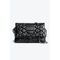 ราคา กระเป๋าสะพายปีกสีดำแฟชั่น zv กระเป๋าหนังผู้หญิงสายโซ่ปีกการค้าต่างประเทศข้ามพรมแดน (21052330180)