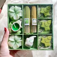 ราคา เซ็ทเทียนหอม เซ็ตธูปหอม เทียนหอม ของชำร่วย ของที่ระลึก คละแบบ Incense scented candle (14494220743)