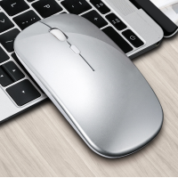 ราคา เม้าส์ไร้สาย ไร้เสียง มีแบตในตัว Silent Mouse Wireless 2 4G Rechargeable ไม่ใช้ถ่าน เมาส์บลูทูธ (14782845955)