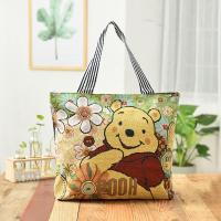 ราคา กระเป๋าผ้าแคนวาสกระเป๋าช้อปปิ้งไปตลาดสำหรับผู้หญิงกระเป๋าลายหมีพูห์ถุงหิ้วสำหรับไปทำงานกระเป๋าใบใหญ่กันน้ำกระเป๋าผ้าใบผ้าอ๊อกฟอร์ด (13707839210)