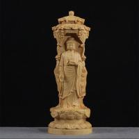 ราคา พระพุทธรูปสามหน้ารูปปั้นของทำมือขนาดเล็กรูปปั้นไม้สำหรับการตกแต่งบ้าน (19943985826)