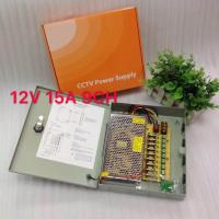 ราคา ชุดกล่องจ่ายไฟกล้องวงจรปิด สวิตซ์ชิ่งเพาเวอร์ซัพพลาย Switching Power Supply Box 9Channels 12V 15A 180W for LED Lighting or CCTV (657920929)