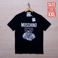 ราคา เสื้อยืด ลาย Moschino EMBORDIERED BIG MICRO TEDDY BEAR สีดํา (17549052548)