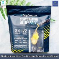 ราคา อิเล็กโทรไลต์ แบบผง เกลือแร่ ORS Dehydration Relief Fast Electrolyte Powder 8 or 32 Sticks DripDrop (15110682569)