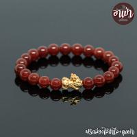 ราคา อาเป่า หินคาร์เนเลียน Carnelian ขนาด 8 มิล ประดับเบบี้ปี่เซียะ เงินแท้ 92 5 ชุปทอง ปี่เซี๊ยะเบบี้ ปี่เซียะเด็ก คัดหิน (1399984552)