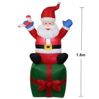 ราคา Inflatable Santa Claus Riding A Shaking Polar Bear Christmas Decoration Outdoor With Rotating LED Xmas New Year Party Decor 2023 (20448955015)