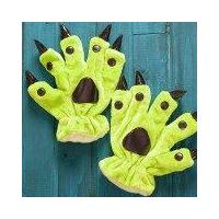 ราคา ผู้ใหญ่ Kigurumi ถุงมือ Flannel ถุงมืออุ้งเท้าไดโนเสาร์ Pikachu การ์ตูนนิ้วมือกรงเล็บแมวถุงมือปาร์ตี้วันฮาโลวีนน่ารัก Mittens (7477625402)