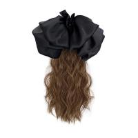 ราคา EXCES กิ๊บติดผมทรงวินเทจแบบเรียบทันสมัยสีดำสีขาว Jepit Rambut Pita ลายตารางหมากรุกโบว์หางม้าที่ยืดผมผมผู้หญิงแฮร์พีซวิกผมผู้หญิง (20068734188)