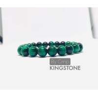 ราคา Green Tigers eye กำไลหินไทเกอร์อายส์สีเขียว หินแห่งดวงและโชคลาภที่ดี ขนาด 8 10 และ 12 มิล หินแท้ (12931007040)