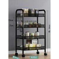 ราคา INTER HOME ชั้นวางมีล้อ ZH 3 ชั้นวางของ มีล้อ ล้อหมุนได้360องศา ชั้นวางของร้านเสริมสวย วางจาน วางต้นไม้ (8107962352)