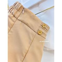 ราคา Acasey กางเกงขาสั้นผู้หญิง กางเกงกระโปรง ตีเกล็ดขอบหน้า พร้อมกระดุม 8098 (18981838117)