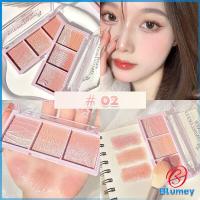ราคา Blumey บลัชออน อายแชโดว์ ไฮไลท์ เนื้อมุกธรรมชาติ 3 สี 3 ช่อง เนื้อฝุ่น ประกายชิมเมอร์ Blush Eyeshadow (19684004671)