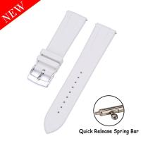 ราคา ใหม่ FKM สายนาฬิกายาง Universal สายนาฬิกา22มม 22มม Quick Release Pin สายนาฬิกากันน้ำยางนุ่มกีฬาสายคล้องคอสำหรับผู้ชายและผู้หญิง (14883593890)