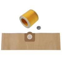 ราคา 5Pcs Dust Bag 1Pcs Filter for KARCHER WD3 Premium WD 3300 M WD 3200 WD3 500 P 6959 130 Vacuum Cleaner (19409699886)