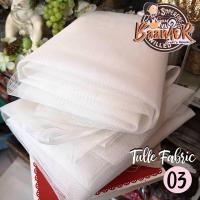 ราคา 1y 90cmx150cm 04FB3123 ผ้าโปร่ง แข็ง ผ้าตาข่าย ผ้าตาข่ายแข็ง ขนาดกว้าง 90 เซนติเมตร x ความยาว 150 เซนติเมตร Polyester Dress Net Tutu Tulle Fabric Mesh Fabric for fancy dress (12447344633)