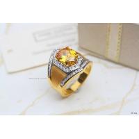 ราคา ManeeNopparut มณีณพรัช แหวนชาย บุษราคัมแต่งเพชรCZ รุ่น RMM34 (5590292120)