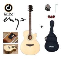 ราคา ENYA กีตาร์โปร่งไฟฟ้า รุ่น EAG 40 EQ ฟรีกระเป๋า clip tuner ปิ๊ก ประแจ (727092221)