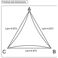 ราคา สามเหลี่ยม ทุกขนาด ที่บังแดดสวนกลางแจ้ง บล็อกได้ถึง 60 ป้องกันรังสียูวีที่ยอดเยี่ยมสำหรับบ้าน 3m 3 5m 4m 4 5m 5m 5 5m 6m 6 5m (9092924850)