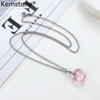ราคา Kemstone สร้อยคอสแตนเลสสามารถเปิดขวดน้ำหอมทรง Apple หลากสีจี้สร้อยคอเครื่องประดับของขวัญสำหรับผู้หญิง (19965023139)