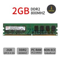 ราคา ใหม่สำหรับ Hynix 2GB DDR2 800MHz 2Rx8 PC2 6400U 240pin หน่วยความจำ RAM สำหรับพีซีเดสก์ท็อป Intel DIMM (18506843467)