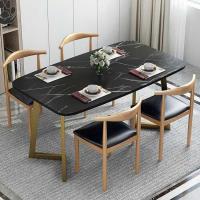 ราคา HongFuJu ชุดโต๊ะทานข้าว ชุดโต๊ะทานข้าว 4 คน โต๊ะกินข้าว โต๊ะทานข้าว โต๊ะอาหาร ชุดโต๊ะเก้าอี้ Dining Table (16377436585)