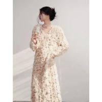 ราคา Alisa sonya ผู้หญิงแขนยาวชุดเดรสคอวีสเวตเตอร์ปักเลื่อมชุดเสื้อกันหนาวชุดแวววาววิบวับ (20851137797)