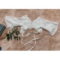 ราคา เสื้อครอป ลูกไม้เว้าหลัง เนื้อผ้าดี ลายลูกไม้โชว์เว้าหลังนิดหน่อยดูเซ็กซี่ ไซส์ S M (19286313475)