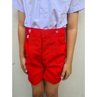 ราคา ชุดอนุบาลชาย ชุดอนุบาล ชุดนักเรียน เสื้ออนุบาลชาย กางเกงอนุบาลสีแดง เอวกระดุม เสื้อเอวกระดุม ผ้าโทเร KIDDY ราคาถูก (18044304884)