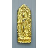ราคา พระปางลีลา เนื้อชินปิดทอง สูง 4 ซม (17397264810)