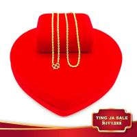 ราคา สร้อยคอทอง ลายเกลียวเชือก หนัก 1บาท ยาว 18นิ้ว ชุบทองคำแท้ 24K สินค้าขายดีพร้อมส่ง ชุบเศษทองเยาวราช งานฝีมือจากช่างเยาวราช (1047872213)