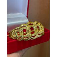 ราคา พร้อมส่ง กำไลทองลายเปียงานขัดทราย หนัก 3 บาท รอบวง16 17 CM (13832767435)