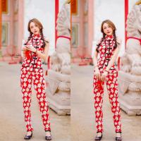 ราคา เซตกี่เพ้า 2 ชิ้น เสื้อแขนกุด กางเกงขา ยาว ลายดอก BT STUDIO (17169823351)