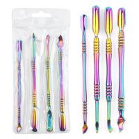ราคา 4Pcs Double Ended สแตนเลส Cuticle Pusher Dead Skin Push Remover สำหรับ Pedicure Manicure Nail Art Cleaner Care Tool (15786901242)