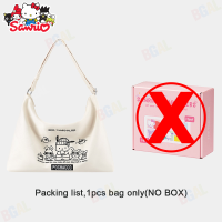 ราคา แท้ 100 Sanrio Kuromi กระเป๋าสะพายข้างกระเป๋าสะพายข้างปรับได้ไนลอนนุ่มและความจุมากสำหรับเด็กผู้หญิง Cinnamoroll Melody ของขวัญวันเกิด HelloKitty 25005 (21323399285)