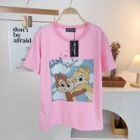 ราคา เสื้อยืดคอกลม เสื้อผ้าแขนสั้นคอกลมพิมพ์ลาย (19843186922)