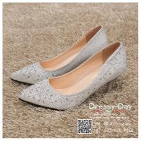 ราคา รองเท้าออกงาน ไปงานแต่ง ส้นสูง 2 5 นิ้ว พร้อมส่ง RR005 GRY (19768926100)