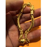 ราคา 2006063 สร้อยข้อมือลายมังกร 2 บาท ยาว 6 นิ้ว สร้อยข้อมือทองปลอม สวยงาม งานเหมือนจริง ทองปลอมเหมือนจริง ราคาถูก สร้อยข้อมือผู้ชาย สร้อยข้อมือผู้หญิง (1072890935)