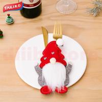 ราคา DS ถุงใส่ช้อนส้อม กระเป๋าใส่ช้อนส้อม ลายคริสมาสต์น่ารักๆ สําหรับตกแต่งวันคริสต์มาส Christmas Decorations (20971760401)