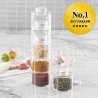 ราคา Spice tower ที่ใส่เครื่องปรุง ที่ใส่เครื่องเทศ ขวดใส่เครื่องปรุง ขวดใส่เครื่องเทศ 6 ช่อง (814216814)