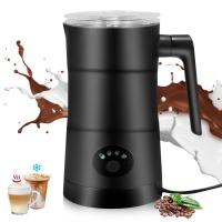 ราคา เครื่องทำที่ทำฟองนมร้อนและเย็นอัตโนมัติ4อิน1เครื่องอุ่นนมทำงานเครื่องทำฟองนมได้เงียบเครื่องตีฟองนมใหญ่ความจุ350มล สำหรับทำช็อกโกแลตกาแฟลาเต้ (19810558857)