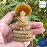 ราคา 4SHA พระพิฆเนศหยกมิส่ง เนื้ออ่อน ตระกูล Natural Quartz องค์คเณชปางนาคปรก ขนาดโดยประมาณ Handmade (21211898228)