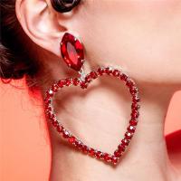 ราคา RYRYSTYLE ขายดีพลอยเทียมสีแดงต่างหูจี้รักอารมณ์หญิงแฟชั่นต่างหูคริสตัลขนาดใหญ่เครื่องประดับ (19685534115)