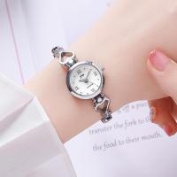 ราคา นาฬิกาสายข้อมือโลหะรูปหัวใจสำหรับผู้หญิงแบบลำลองนาฬิกาสไตล์เกาหลีเรียบง่ายแบบดั้งเดิมหรูหราน้ำหนักเบาสไตล์เกาหลี (20890489589)