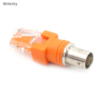 ราคา Witkitty BNC FEMALE TO RJ45 MALE Coaxial Barrel Coupler ADAPTER RJ45ถึง RF CONNECTOR (20259396267)