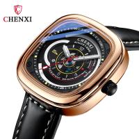 ราคา CHENXI แบรนด์เดิม Tik Tok ฮ็อตเซลนาฬิกาผู้ชายทรงสี่เหลี่ยมรุ่นใหม่ล่าสุดนาฬิกาแฟชั่นสายหนังนาฬิกาควอตซ์กันน้ำเรืองแสงของขวัญวันเกิดของขวัญวันหยุด (13289638070)