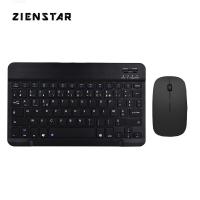 ราคา Zienstar Slim 10 AZERTY French Wireless Bluetooth Rechargeable Keyboard Mouse Combo for IPAD MACBOOK LAPTOP Computer PC Tablet (11768496767)