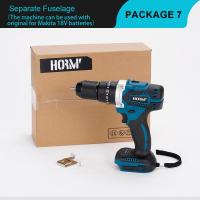 ราคา HORMY ไขควงไร้สาย3 In 1ไขควงไร้สาย18V 13สว่านไฟฟ้า100N M ไดร์เวอร์ไขควงไฟฟ้าสำหรับแบตเตอรี่18V Makita 18V (19259460276)