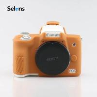 ราคา Selens กล้องซิลิโคนสติ๊กเกอร์แปะกันชนเคสผิวสำหรับ Canon Eos M50 (440617869)
