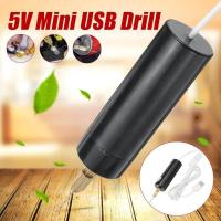 ราคา USB ขนาดเล็กสว่านไฟฟ้า5V สว่านปากกาอุปกรณ์ไฟฟ้าพกพาขนาดเล็กเจาะ3บิต (20201513631)